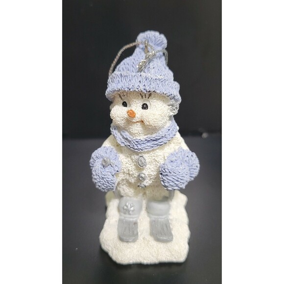 1999 Snow Buddies The Skier Snowman Christmas Ornament Encore Group - Picture 1 of 8